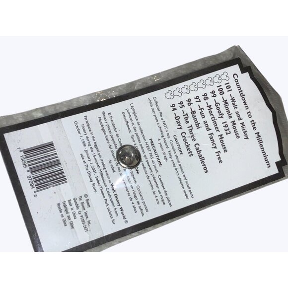 Disney Davy Crockett 1947 Countdown To The Millennium Pin 93 Collectible - Picture 9 of 9